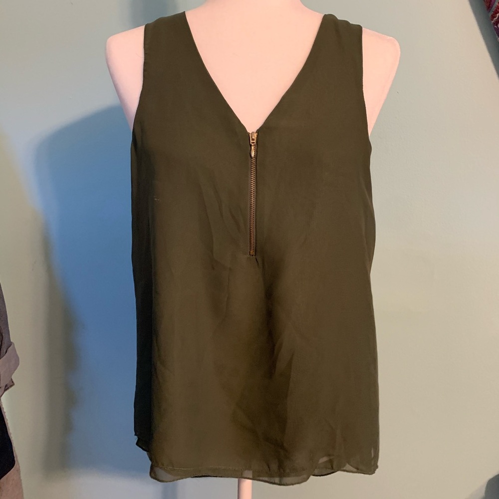 Olive Green Tank Top